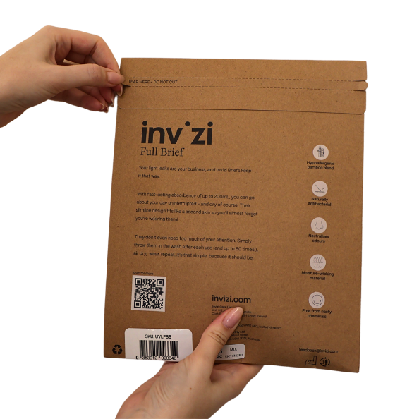 Invizi Braguita Clasica Lavable para Mujer