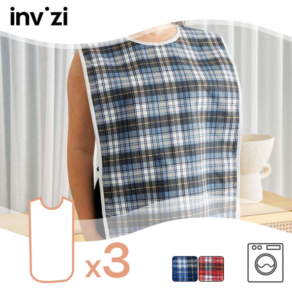 Invizi  Bavoirs imperméables - Lot de 3