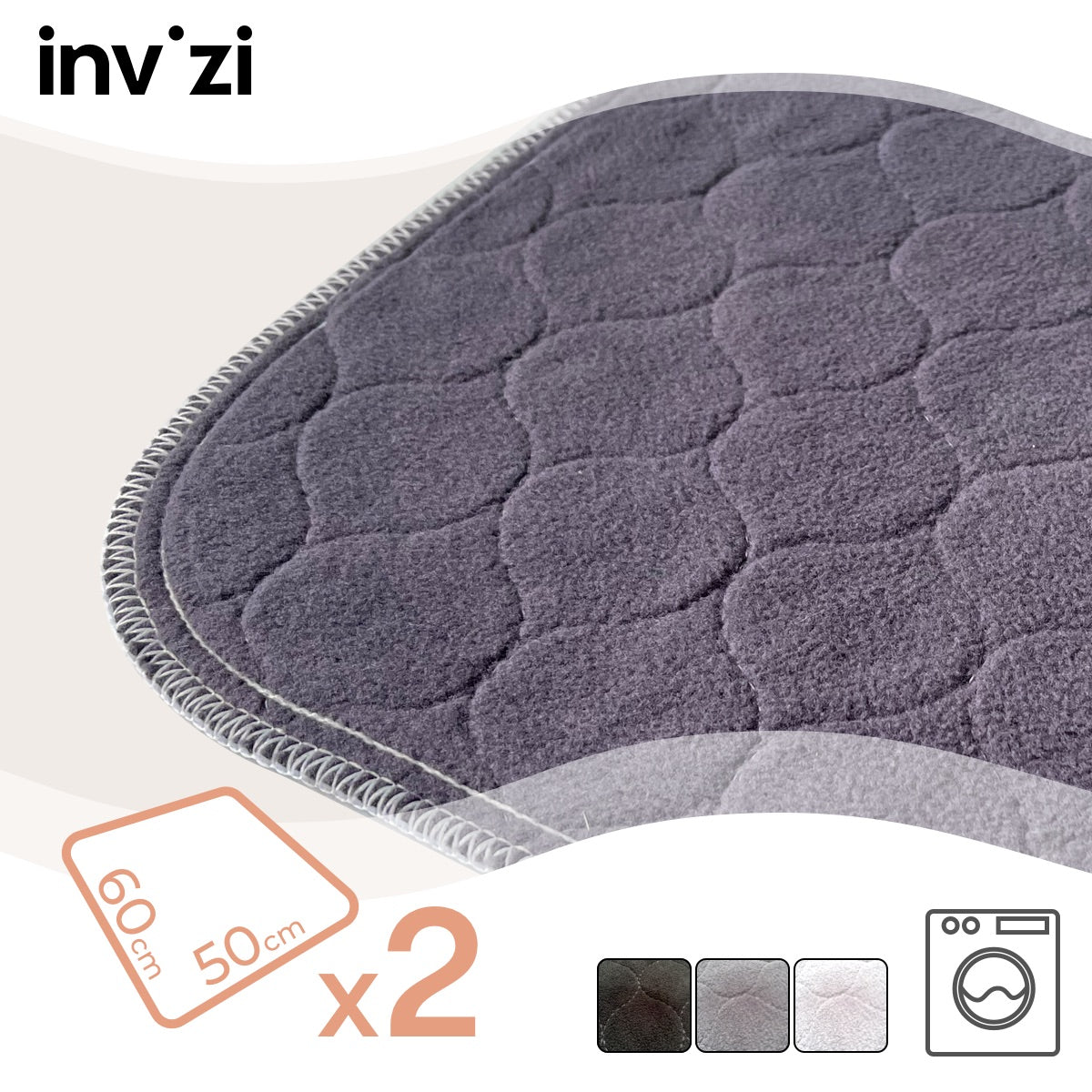 Invizi Stuhlauflage – 50x60 cm Doppelpack